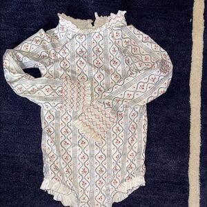 SunHouse children Floral Patterned Long Sleeve Swimsuit